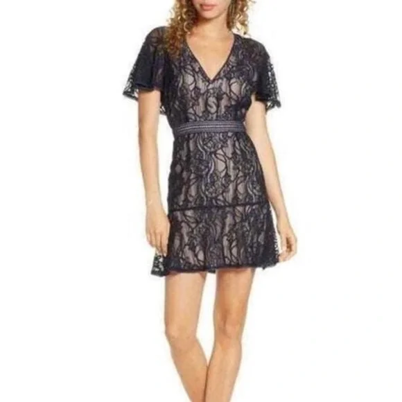 bb dakota navy lace dress BB Dakota | Dresses | Bb Dakota In My Lace Vneck Dress Nwt New Women Color  Blue Size